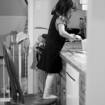 Girl Washing Dishes